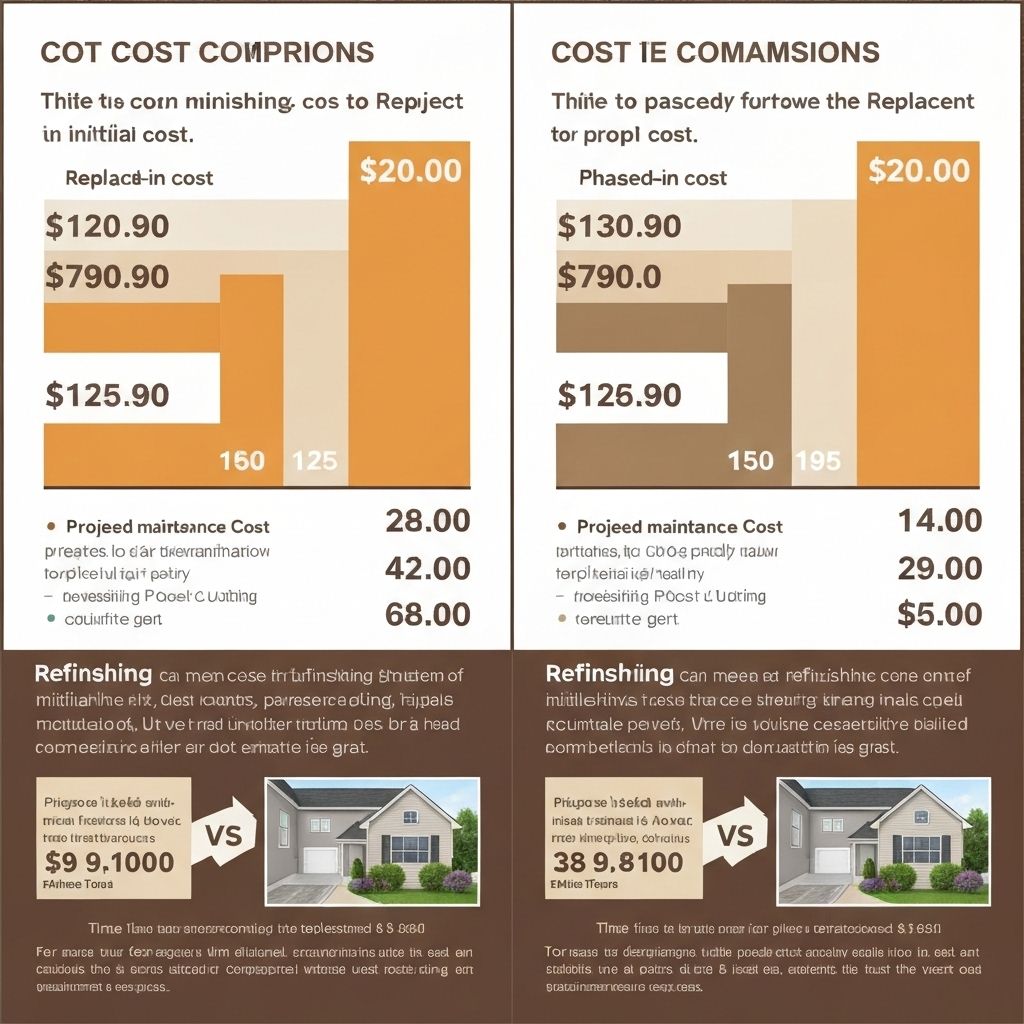 Cost comparison showing refinishing savings